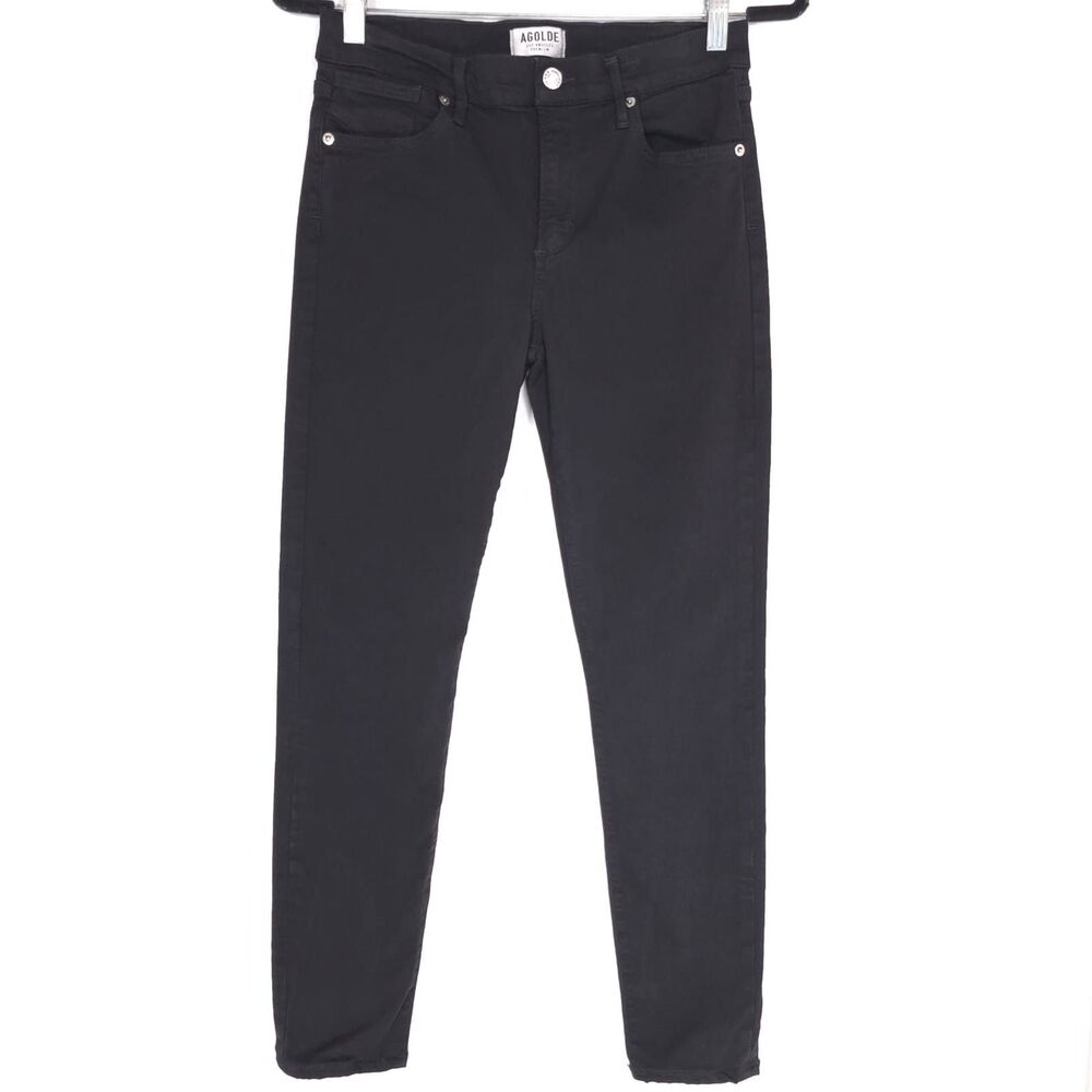 AGOLDE Black Skinny Jeans 28 High Rise Stretch Premium Filter Free Women